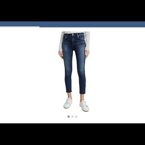 AGOLDE Sophie High Rise Cropped Raw Hem Jeans